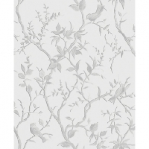 Wickes  Superfresco Easy Laos Trail White/Silver Decorative Wallpape