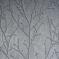 Wickes  Boutique Water Silk Sprig Charcoal Decorative Wallpaper - 10