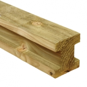 Wickes H Shaped Slotted Timber Fence Post - 90 x 90mm x 2.4m £16.20