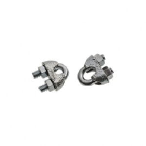 Wickes Bright Zinc Plated Wire Rope Clamp 4mm Pack 2 £1.69