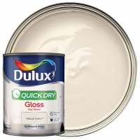 Wickes  Dulux Quick Dry Gloss Paint - Natural Calico 750ml