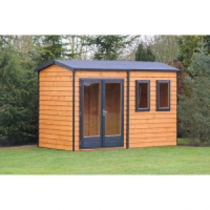 Shire 10 x 7 ft Double Glazed Timber Apex Garden Office