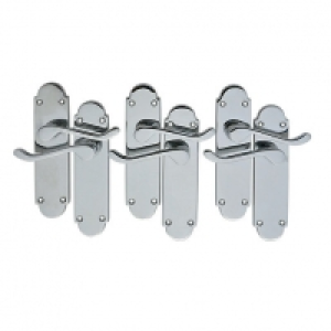 Wickes Vancouver Victorian Shaped Latch Door Handle Set - Ch £38.00