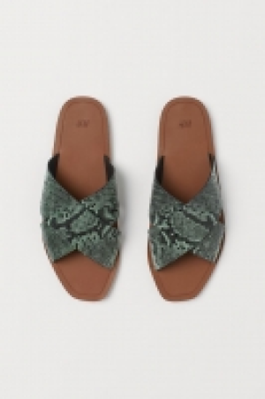 Leather slides £20.00