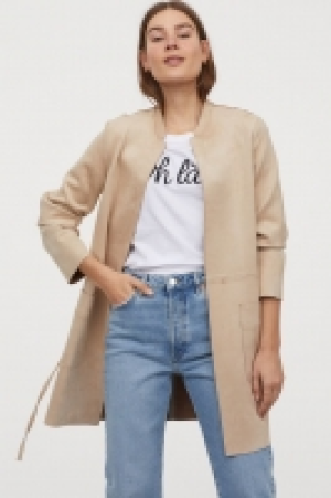 Imitation suede coat £30.00
