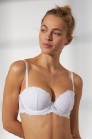Padded lace balconette bra £9.00