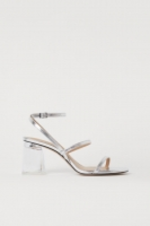 Shimmering metallic sandals £17.00