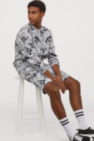 Patterned sweatshirt shorts £10.00