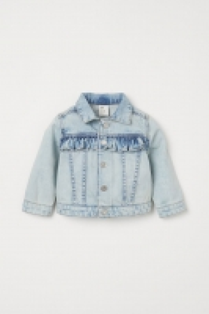 HM  Frill-trimmed denim jacket
