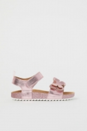 Shimmering metallic sandals £10.00