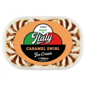 Iceland Made in Italy Caramel Swirl Ice Cream 900ml £1.75