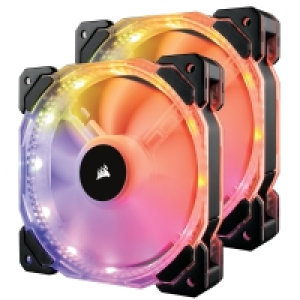 Overclockers Corsair Corsair HD140 RGB LED 140mm High Performance PWM Fan - Dual 