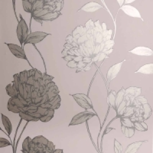 Arthouse Opera Pretty Floral Metallic Blush Wallpaper £8.00