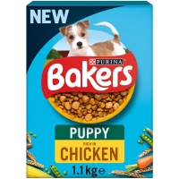 Wilko  Bakers Puppy Chicken and Veg Dry Dog Food 1.1kg