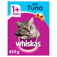 Wilko  Whiskas Complete Tuna and Vegetables Dry Cat Food 825g