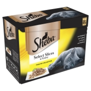 Wilko  Sheba Select Slices Poultry in Gravy Cat Food 12 x 85g