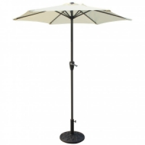 Lifetime Garden Parasol Alum Crank Natural 3m