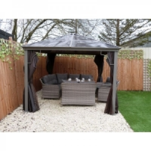 JTF  Harbo Polycarb Gazebo inc Curtains 2.5msq