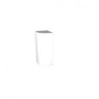 Wickes  Wickes Vienna White Gloss Floor Standing or Wall Curved Stor