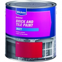 Wickes  Wickes Exterior Brick & Tile Paint - Matt Red 2.5L