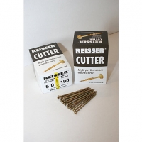 Wickes  Reisser Countersunk Pozi Cutter Yellow Wood Screws - 3.5 x 2