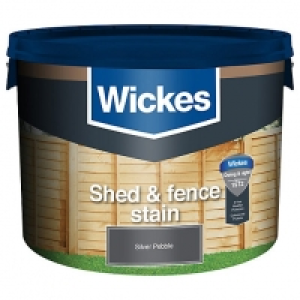 Wickes Shed & Fence Timbercare Silver Pebble 9L £10.00