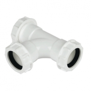 FloPlast WC23 Unicom Compression Waste Tee - 40mm £2.47