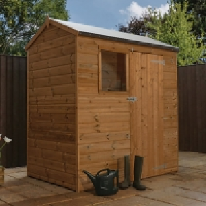 Mercia 6 x 4 ft Pressure Treated Shiplap Reverse Apex Shed £368.00