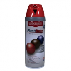 Plastikote Multi-surface Spray Paint - Gloss Bright Red 400m