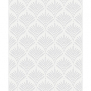 Wickes  Superfresco Easy Bonnie Geo White/Silver Decorative Wallpape