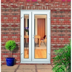 Wickes  Wickes Upvc Double Glazed French Doors with Offset Slave Doo