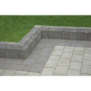 Wickes  Marshalls Tegula Interior Radial Kerb Stone - Pennant Grey 1