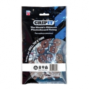 Wickes  GripIt 20mm Plasterboard Fixing - M6 x 30mm Pack of 25