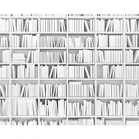 Wickes  ohpopsi Library Bookshelf Wall Mural - XL 3.5m (W) x 2.8m (H