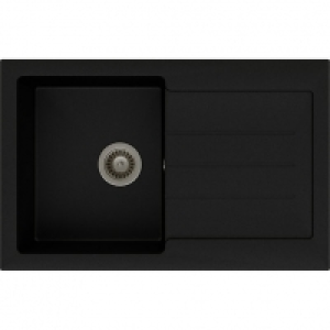 Abode Xcite 1 Bowl Granite Composite Kitchen Sink - Metallic £209.00