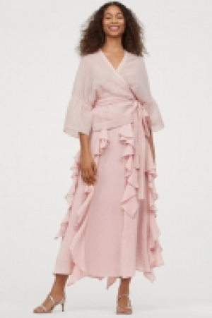 HM  Flounced cotton-blend skirt