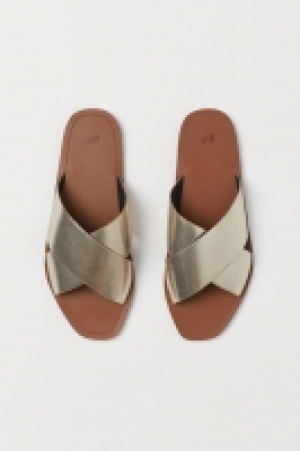 Leather slides £28.00