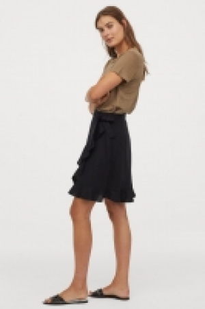 Linen-blend wrap skirt £16.00