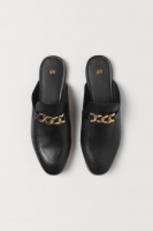 HM  Leather mule loafers