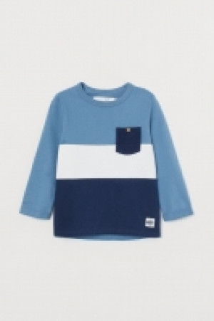 HM  Block-coloured jersey top