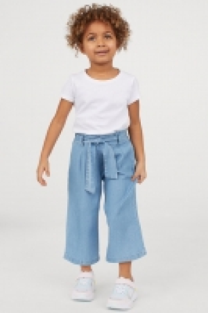HM  Wide tie-belt trousers
