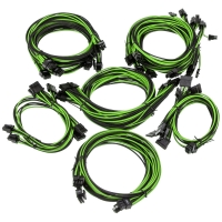 Overclockers Super Flower Super Flower Sleeve Cable Kit Pro - Black/Green