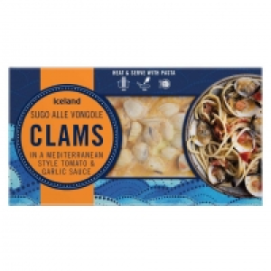 Iceland Clams in a Mediterranean Style Tomato & Garlic Sauce £3.75