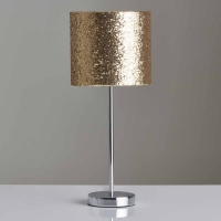 Wilko  Wilko Milan Gold Glitter Table Lamp