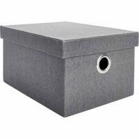 Wilko  Wilko Lidded Grey Storage Box Large