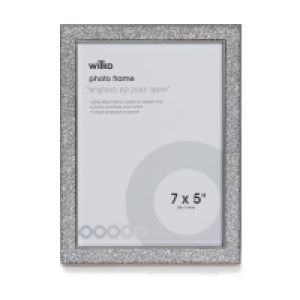 Wilko  Wilko Glitter Photo Frame 7 x 5 Inch