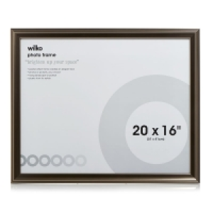 Wilko  Wilko Pewter Effect Photo Frame 20 x 16 Inch