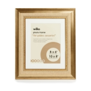 Wilko  Wilko Dorchester Gold Photo Frame 10 x 8 Inch