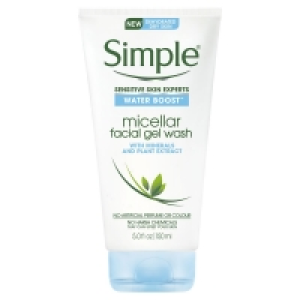 Wilko  Simple Water Boost Micellar Gel Wash 150ml