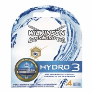 Wilkinson Sword Hydro 3 Razor Blades 4 pack £5.20